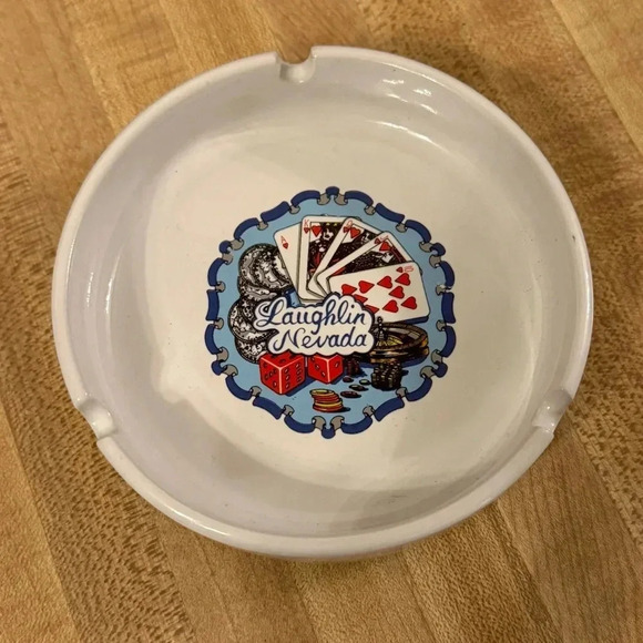 Laughlin Nevada 5" Ceramic Ash Tray - Picture 1 of 4